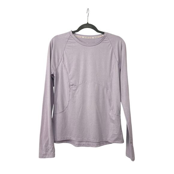SPYDER Active Purple Long Sleeve Athletic Shirt Size Women's Large - Picture 1 of 3